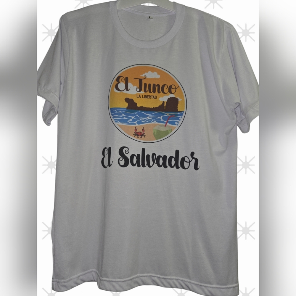 T-shirt from El Salvador size L design beach El TUNCO freedom